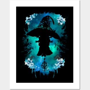 Winter Witch Abstract Posters and Art